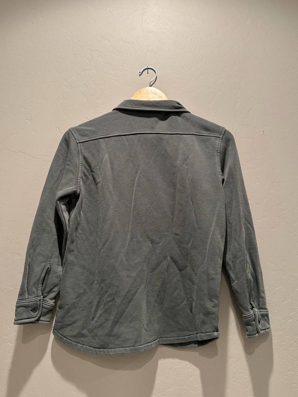 Bixby‎ Nomad Sage Green Knit Button Up Soft Casual Shirt Youth Medium - Picture 4 of 6